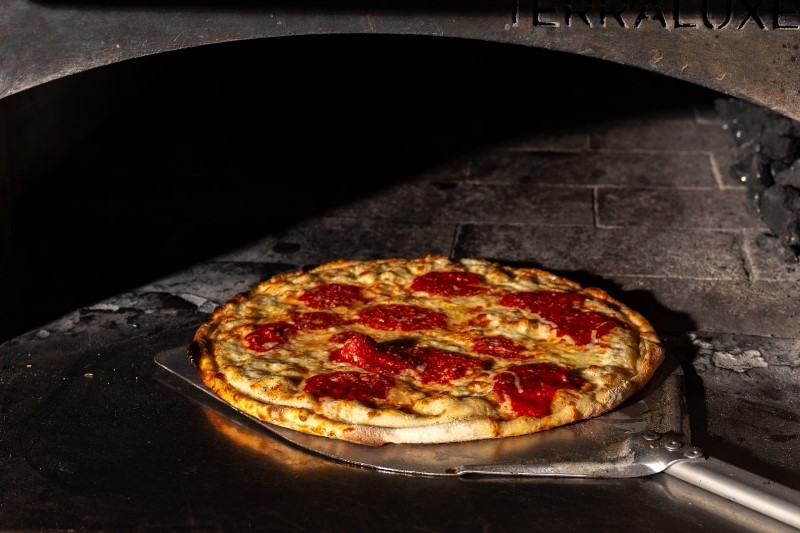 Anthony’s Cheese Pizza with mozzarella, Italian plum tomato sauce, and hand-grated Romano.